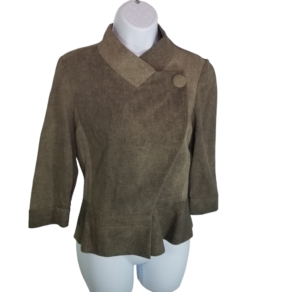 Vtg Yeohlee asymmetrical lightweight cotton jacket